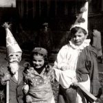 Children in costume on Purim in the Landsberg DP camp, Germany, 1947-1948